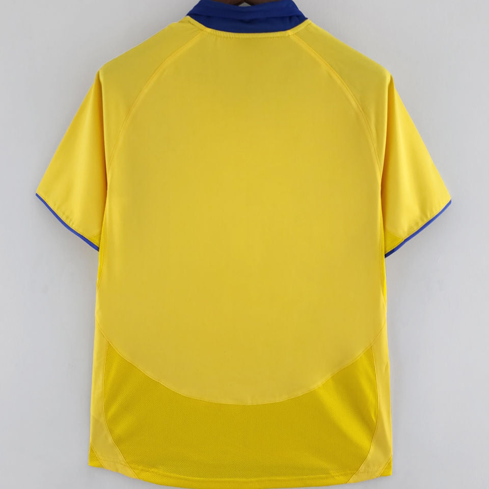 Arsenal Retro Yellow Away Kit 2003/04