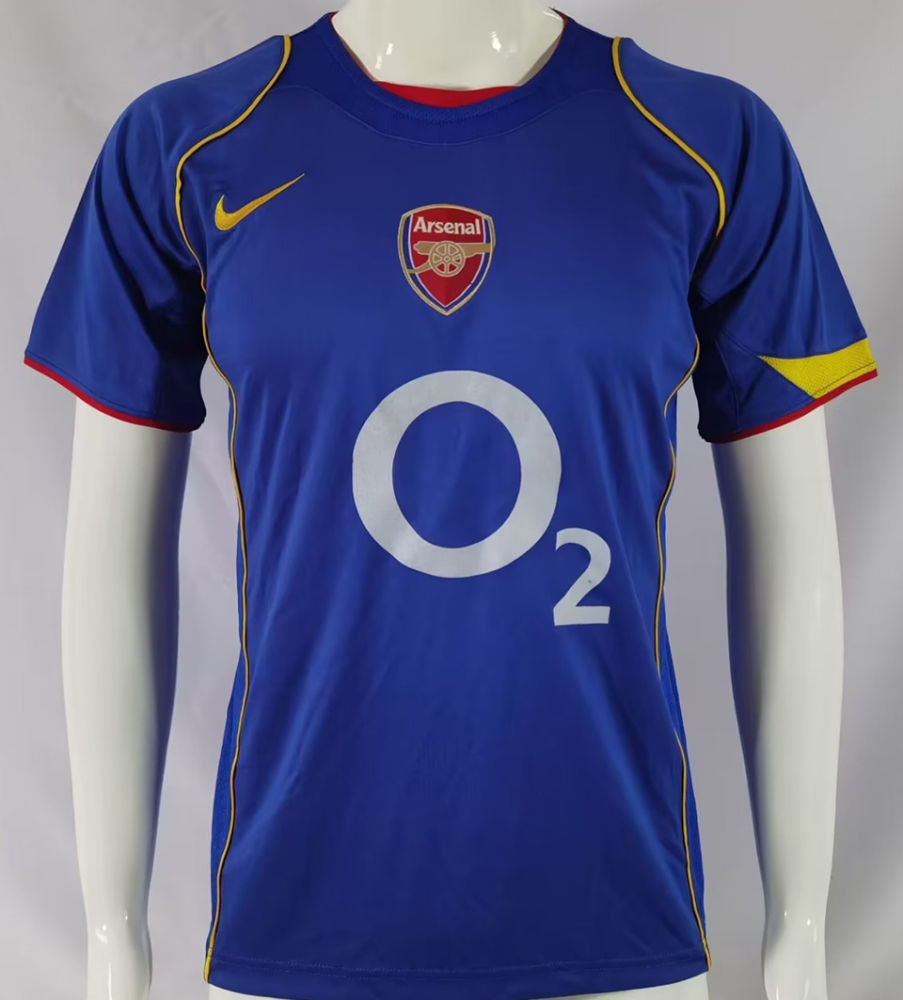 Arsenal Retro Away Blue Kit 2004/05