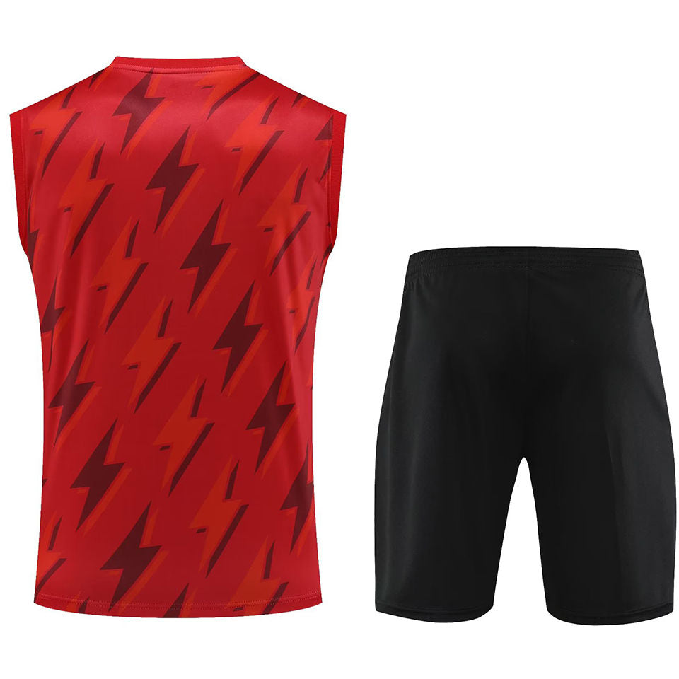 Arsenal Red Short Training Set No Sleeves 23/24