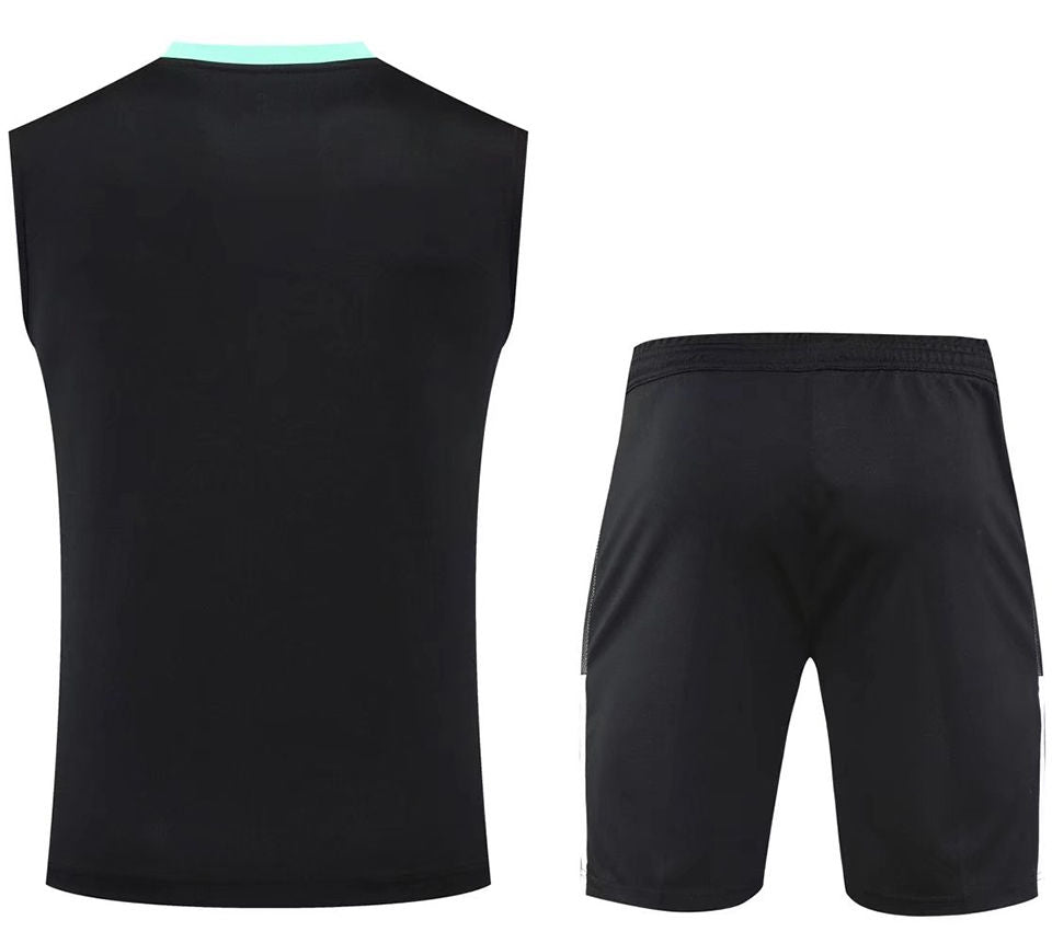 Arsenal Black Short Training Set No Sleeves 22/23