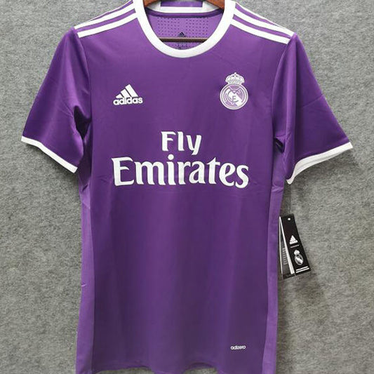 Real Madrid Retro Purple Away Kit 2016/17