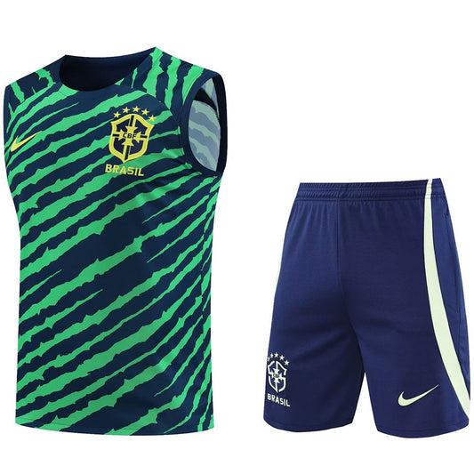 Brazil Green Short Training Set No Sleeves 23/24